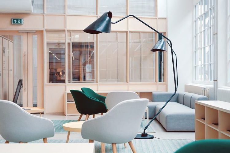 A bright, newly furnished living space