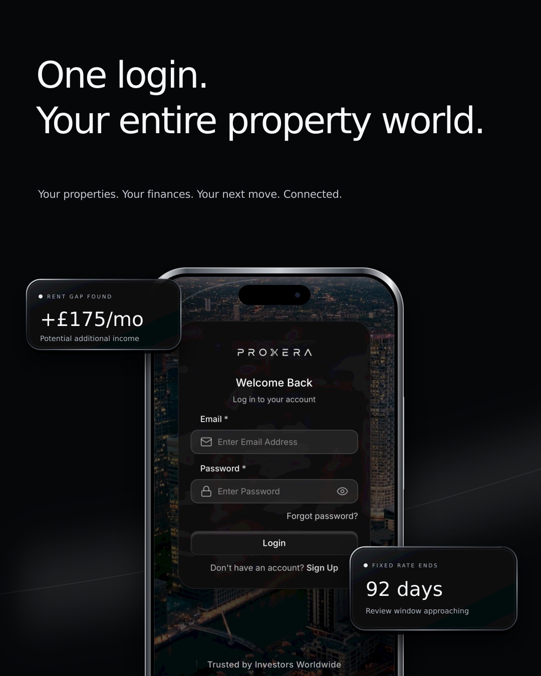 The PROXERA app, one login for your entire property world